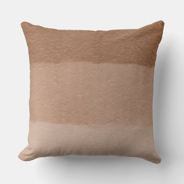 Cojín Decorativo Rosa Polvo Ómbre (Anverso)