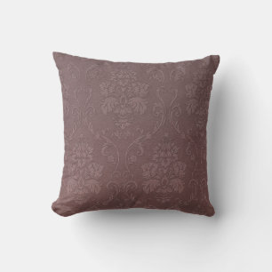 Cojín Decorativo Rosa Polvo Rosa Claro Vintage Floral Realzado Chic
