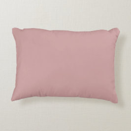 Cojín Decorativo Rosa polvoriento moderno de color sólido plano