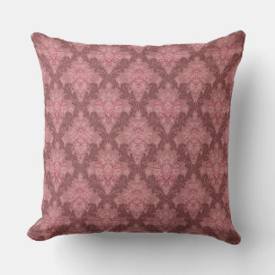 Cojín Decorativo Rosa Polvoriento Rosa Suave Burgundy Elegante Dama