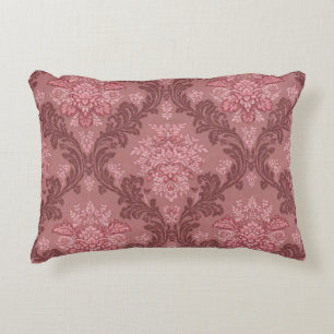 Cojín Decorativo Rosa Polvoriento Rosa Suave Burgundy Elegante Dama