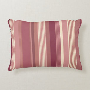 Cojín Decorativo Rosa Polvoriento Warm Rosados Silenciados Rayas