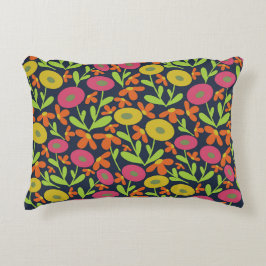 Cojín Decorativo Rosa Retro Verano de los 60 #2