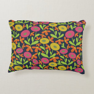 Cojín Decorativo Rosa Retro Verano de los 60 #2