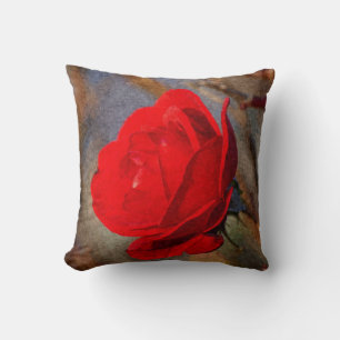 Cojín Decorativo Rosa Roja