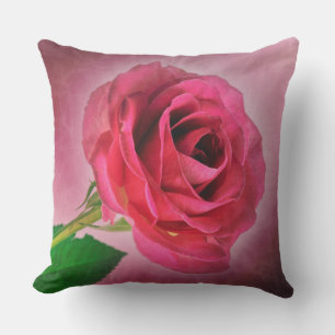 Cojín Decorativo Rosa Roja