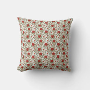 Cojín Decorativo Rosa roja vintage