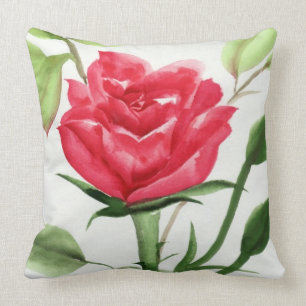 Cojín Decorativo Rosa rojo