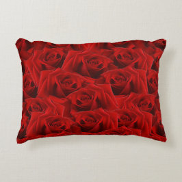 Cojín Decorativo Rosa Rojo Romántico