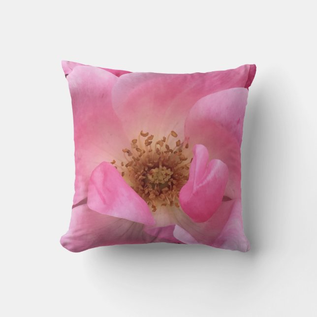Cojín Decorativo Rosa rosa (Anverso)