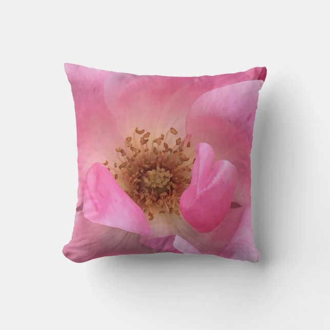 Cojín Decorativo Rosa rosa (Anverso)