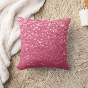 Cojín Decorativo Rosa rosa claro purpurina de chispas