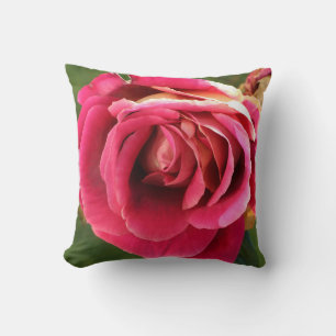 Cojín Decorativo Rosa rosa en el jardín