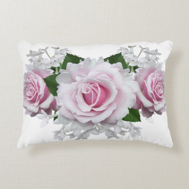 Cojín Decorativo Rosa Rosa Rosa Bouquet (Anverso)