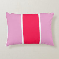 Cojín decorativo rosa rosa rosa, rojo y blanco