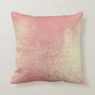 Cojín Decorativo Rosa Rubor Ombre de coral de oro Resumen Pegado mí
