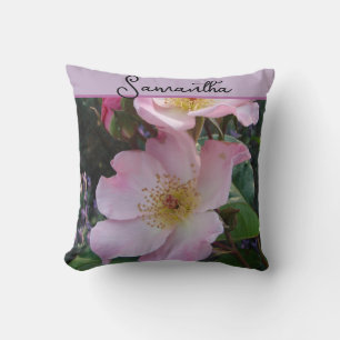 Cojín Decorativo Rosa Silvestre Rosas Foto Nombre Niñas