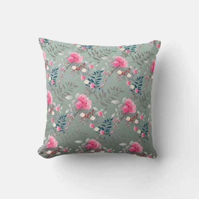 Cojín Decorativo Rosa suave (Anverso)