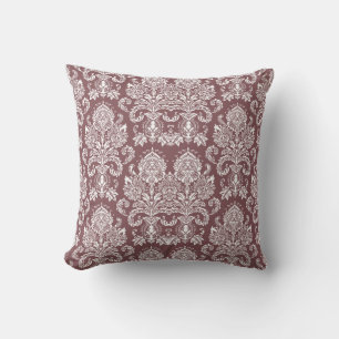 Cojín Decorativo Rosa Taupe Victorian Damask