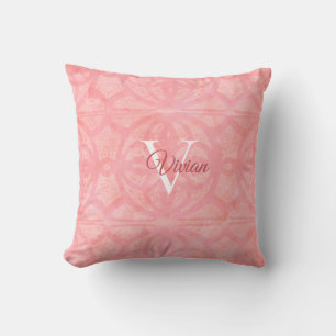 Cojín decorativo rosa tulipán