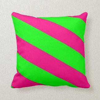 Cojín Decorativo rosa verde-caliente de la cal
