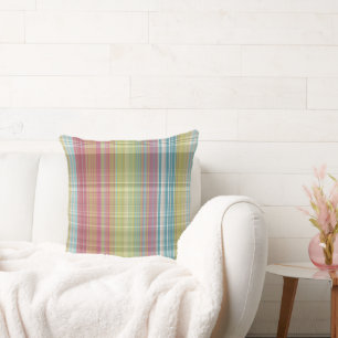 Cojín Decorativo Rosa, verde y azul