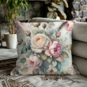 Cojín Decorativo Rosa Vintage Chic