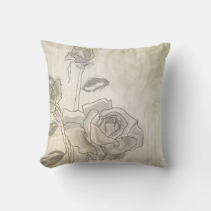 Cojín Decorativo Rosa Vintage Lineart American MoJo Pillow