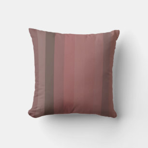 Cojín Decorativo Rosa Vintage y Rayas Verticales de Cacao