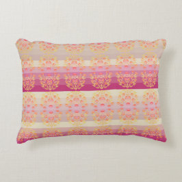 Cojín Decorativo Rosa Y Apricot