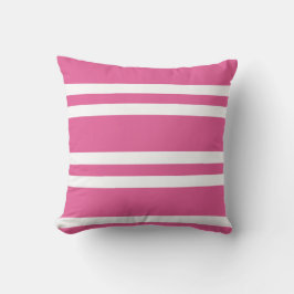 Cojín Decorativo Rosa y blanco de fucsia