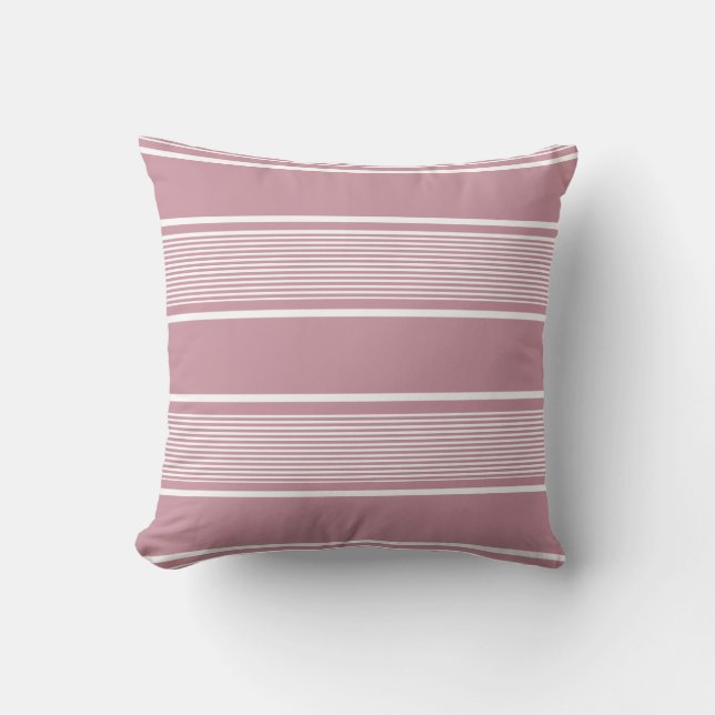 Cojín Decorativo Rosa y blanco Rosa Dusky (Anverso)
