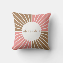 Cojín Decorativo Rosa y marrón personalizados