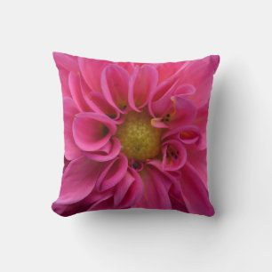 Cojín decorativo rosado de la dalia