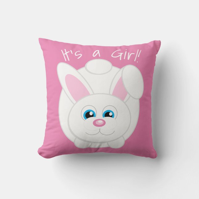 Cojín decorativo rosado de Personalizado de sexo r (Anverso)