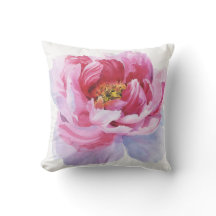Cojín decorativo rosado del Peony