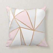 Rosado, gris y oro Geo