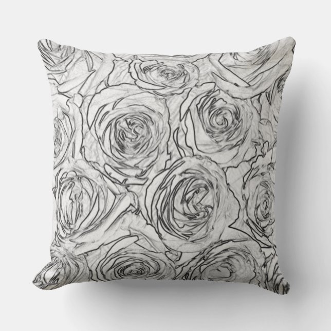 Cojín Decorativo Rosas (Anverso)