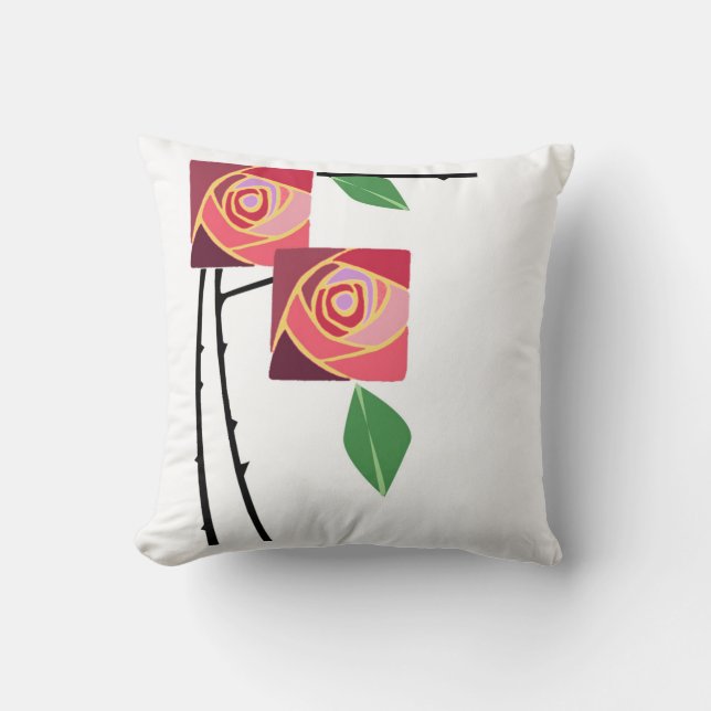 Cojín Decorativo Rosas (Anverso)