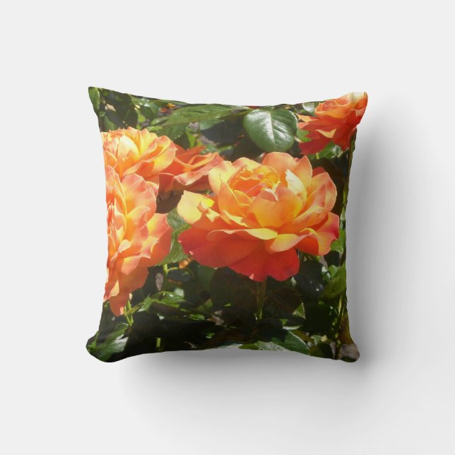 Cojín Decorativo Rosas Albaricoque (Anverso)