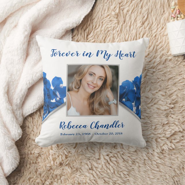 Cojín Decorativo Rosas azules memoria Pillow Keepsake (Manta)