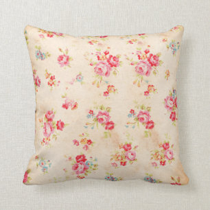 Cojín Decorativo Rosas azules rosados femeninos elegantes