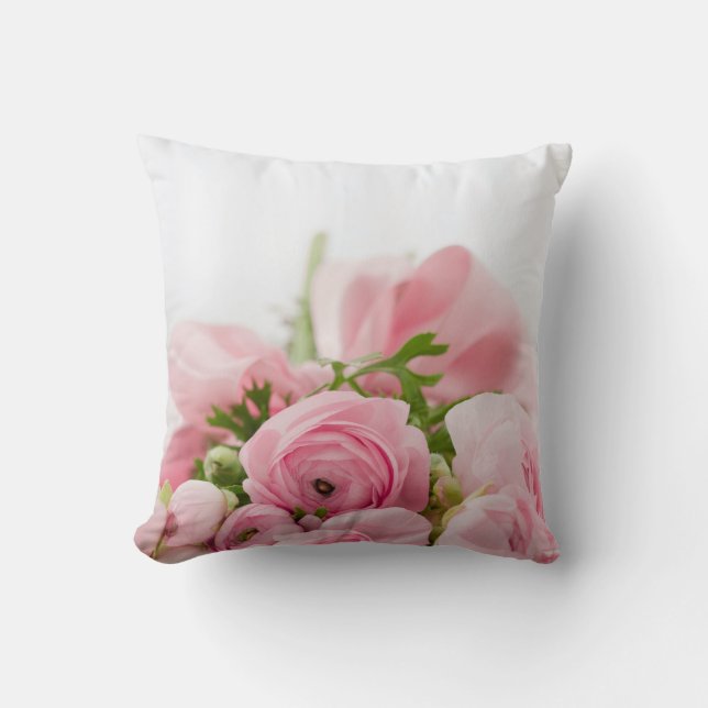 Cojín Decorativo Rosas Bodas rosados (Anverso)