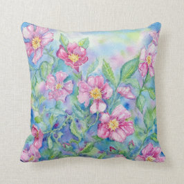 Cojín decorativo "Rosas de la pradera"