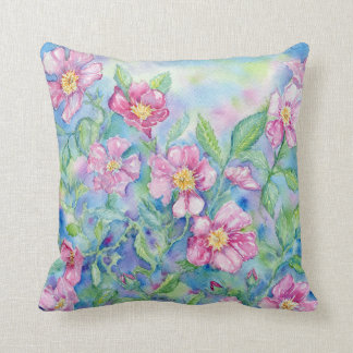 Cojín decorativo "Rosas de la pradera"