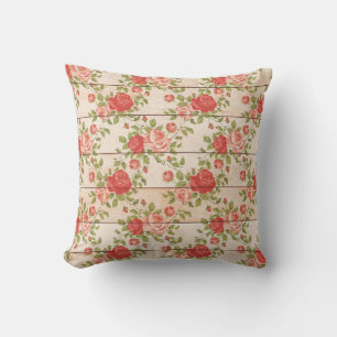 Cojín Decorativo Rosas de la Vintage Rustica