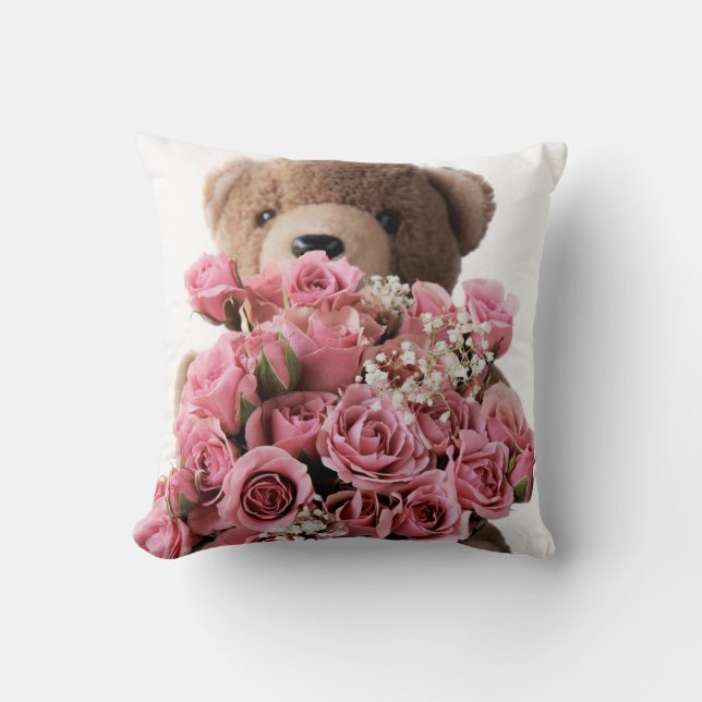 Cojín Decorativo Rosas de oso (Anverso)