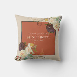 Cojín Decorativo Rosas de otoño - Bridal Shower