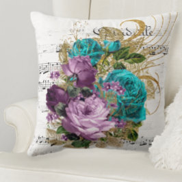 Cojín Decorativo Rosas de Tonos Preciosos