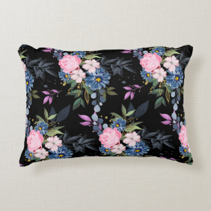 Cojín Decorativo Rosas del bosque negro
